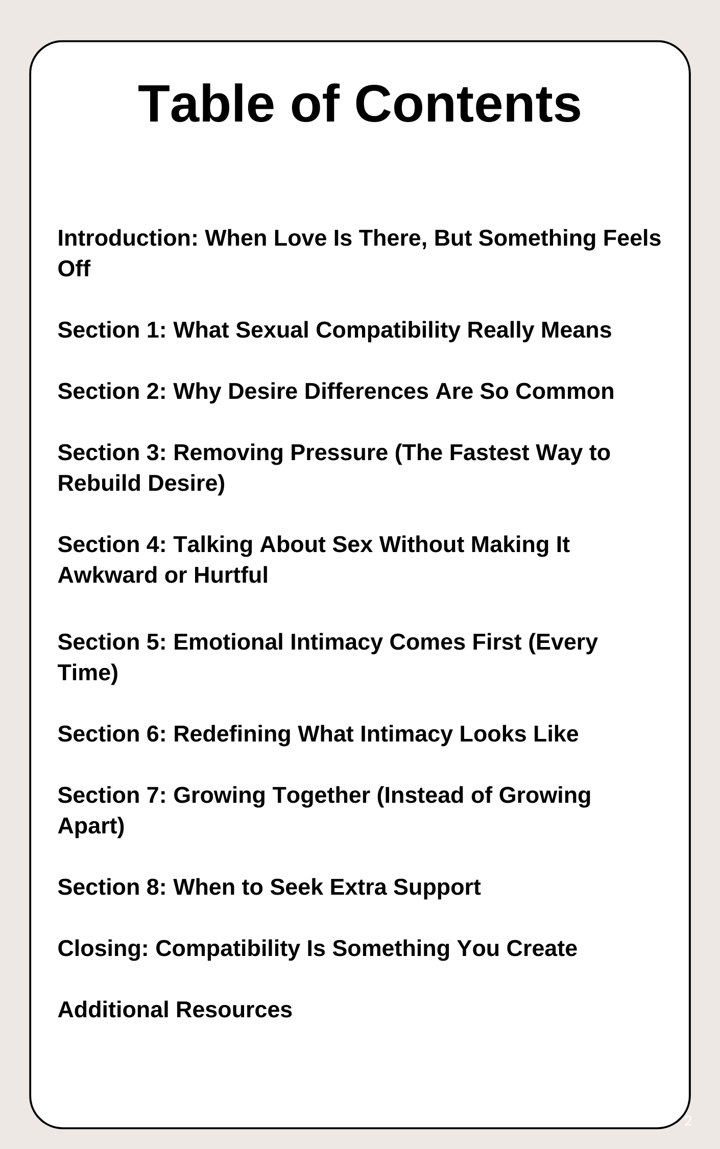 Creating Sexual Compatibility in a Loving Relationship