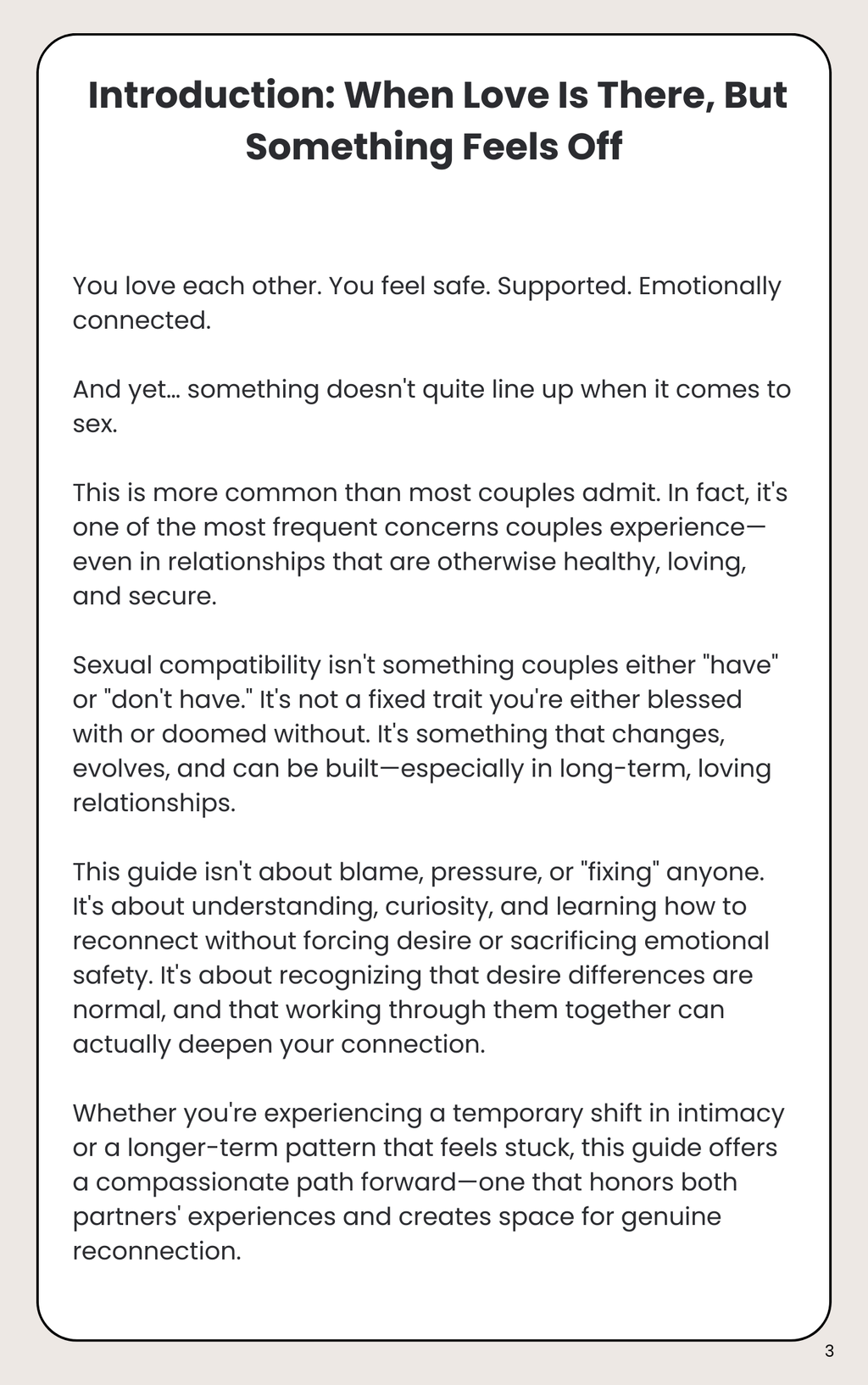 Creating Sexual Compatibility in a Loving Relationship
