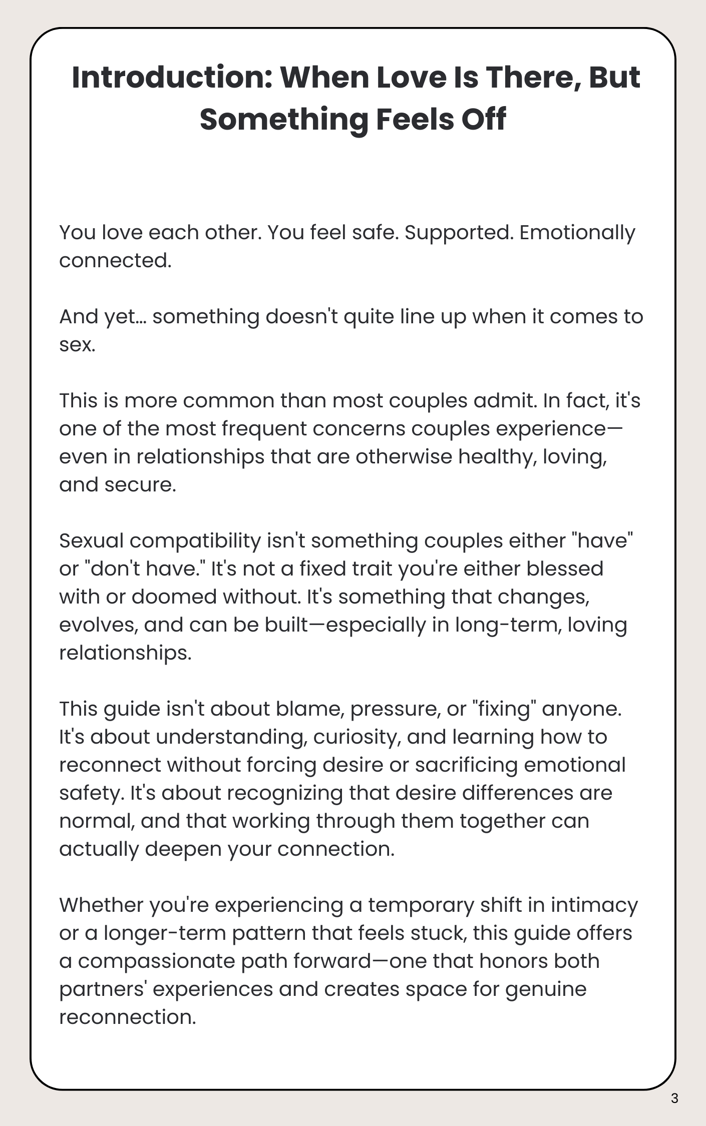Creating Sexual Compatibility in a Loving Relationship