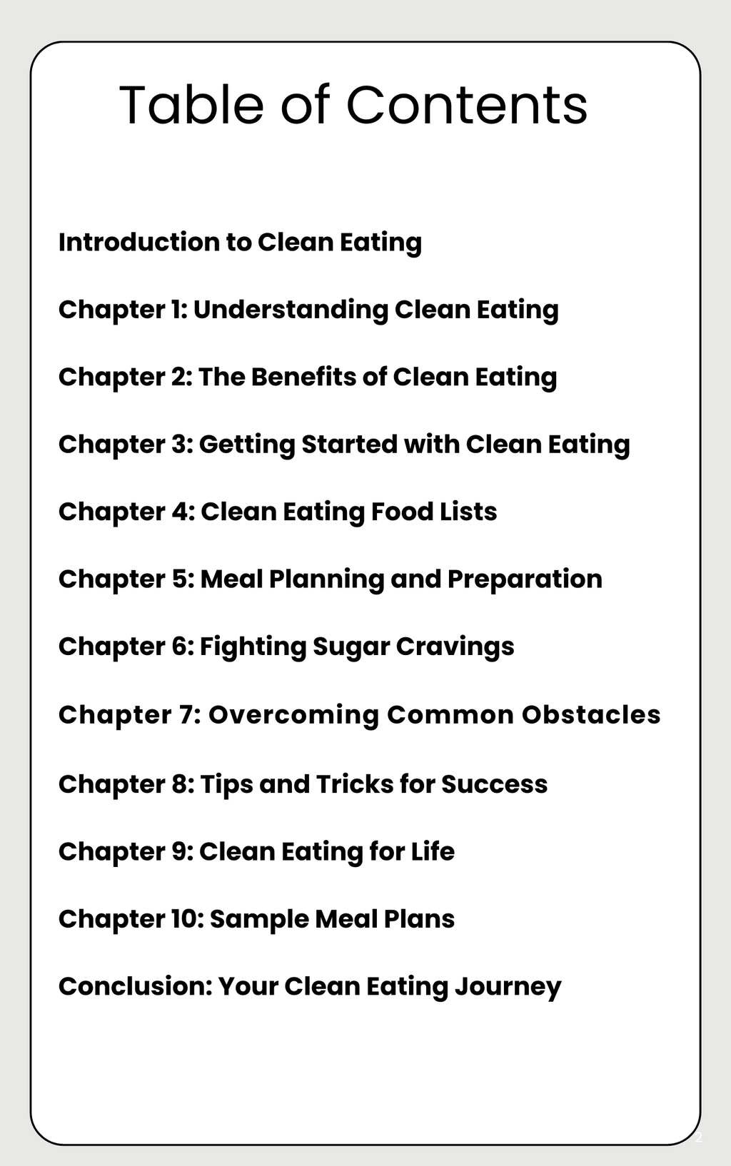 The Clean Eating Lifestyle