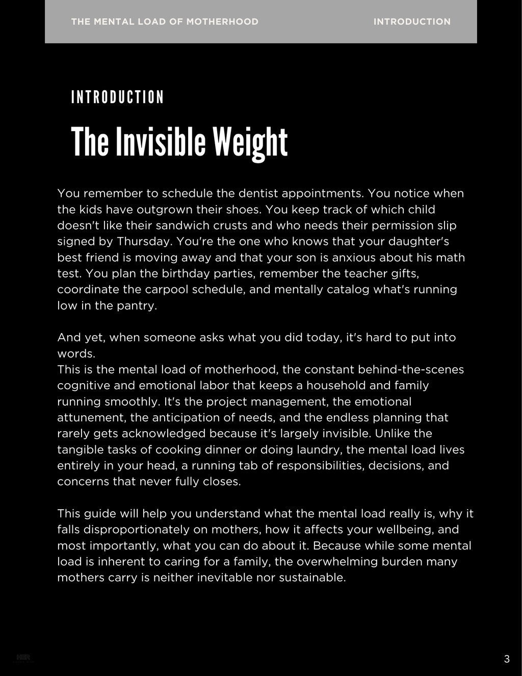 The Mental Load of Motherhood