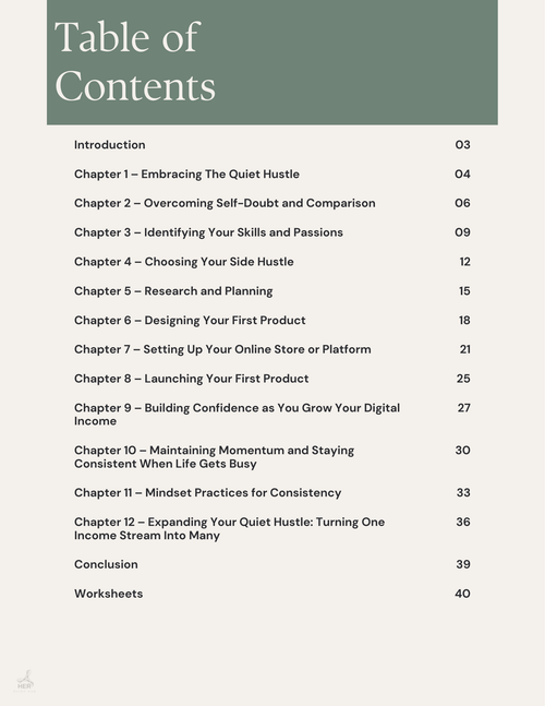 Quiet Hustle: The Introverted Mom’s Guide to Building a Digital Side Income
